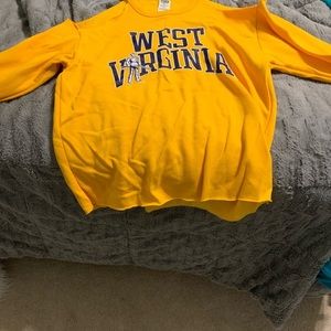 WEST VIRGINIA UNIVERSITY OFF THE SHOULDER TOP